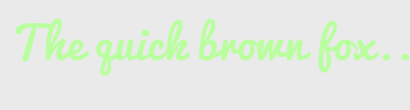 Image with Font Color B9FF9E and Background Color EAEAEA